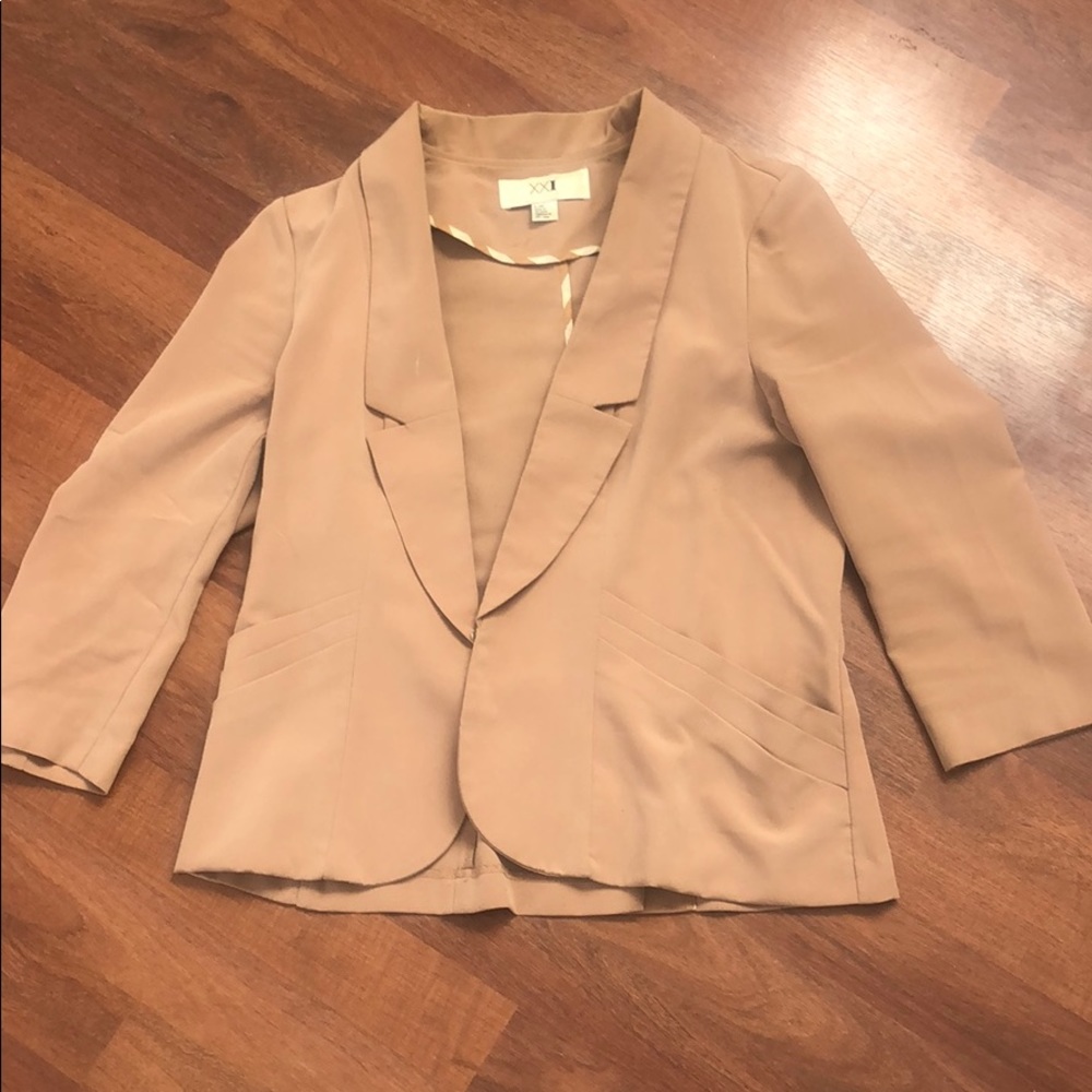 Tan Blazer - Size L